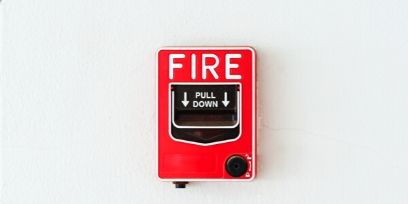 Fire alarm on wall in Richmond